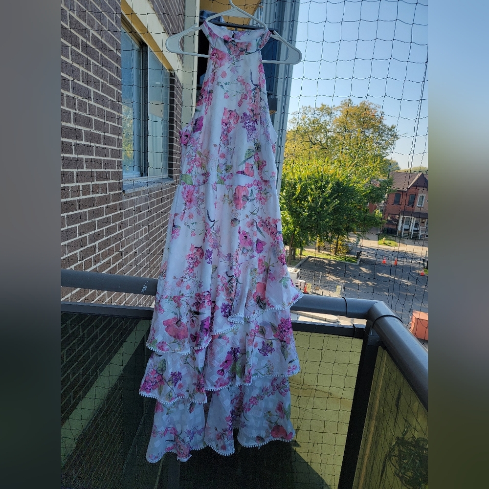 Lipsy Natalia Tiered Halter Dress - Picture 5 of 13